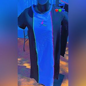 Tween black and multi colored Jordan dress